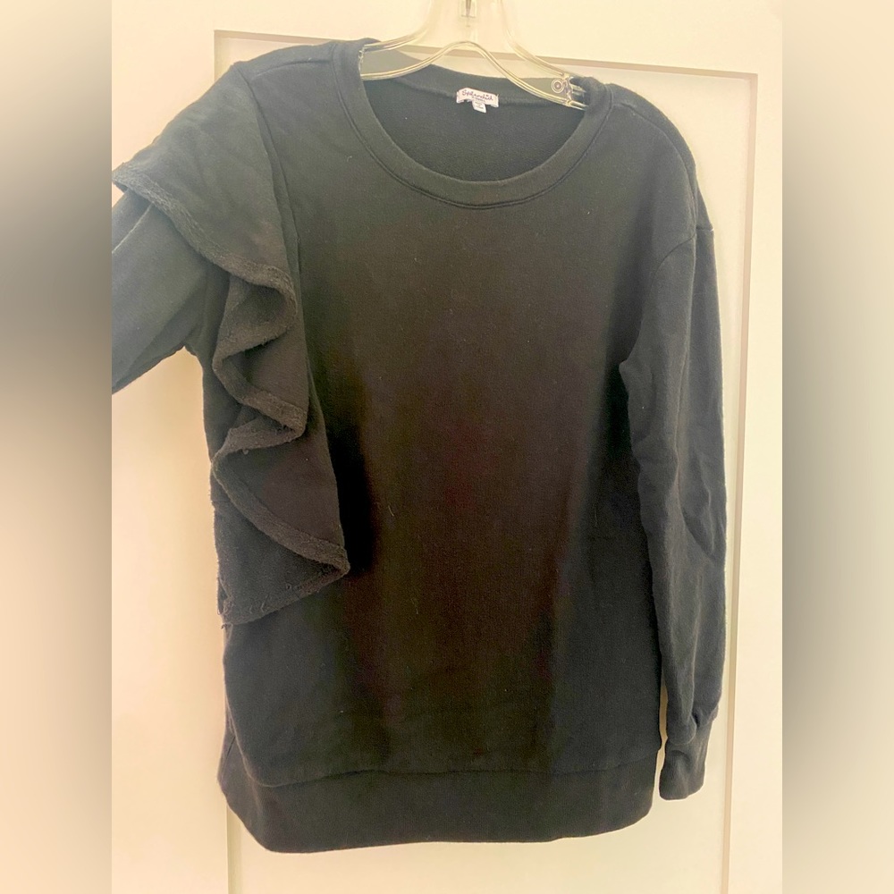 Splendid Flutter Detail Oversized Sweatshirt - image 2